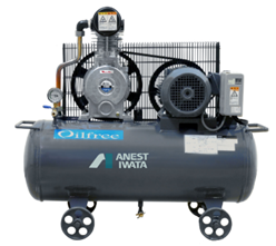 เครื่องปั๊มลม (Air Compressor) จากบริษัท ANEST IWATA จัดจำหน่ายโดย NICHIDEN THAILAND สำหรับการจ่ายลมในงานอุตสาหกรรมอย่างมีประสิทธิภาพในประเทศไทย.png