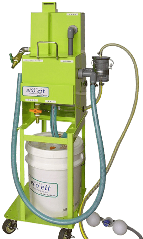 Floating oil separator “eco sit” by EISHIN TECHNO, supplied by NICHIDEN THAILAND in Thailand for industrial surface oil recovery.png